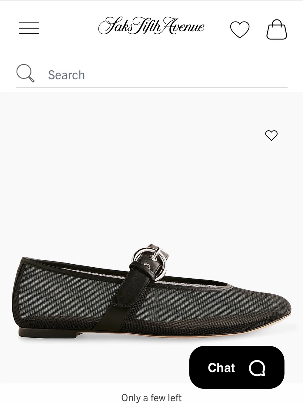 Reformation Bethany Ballet Flat. Mesh with Silver Buckle - Picture 2 of 4
